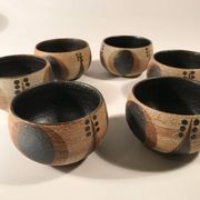 Vintage 24-piece ceramic coffee set from Sgrafo Modern, 1960s, Set of 24
