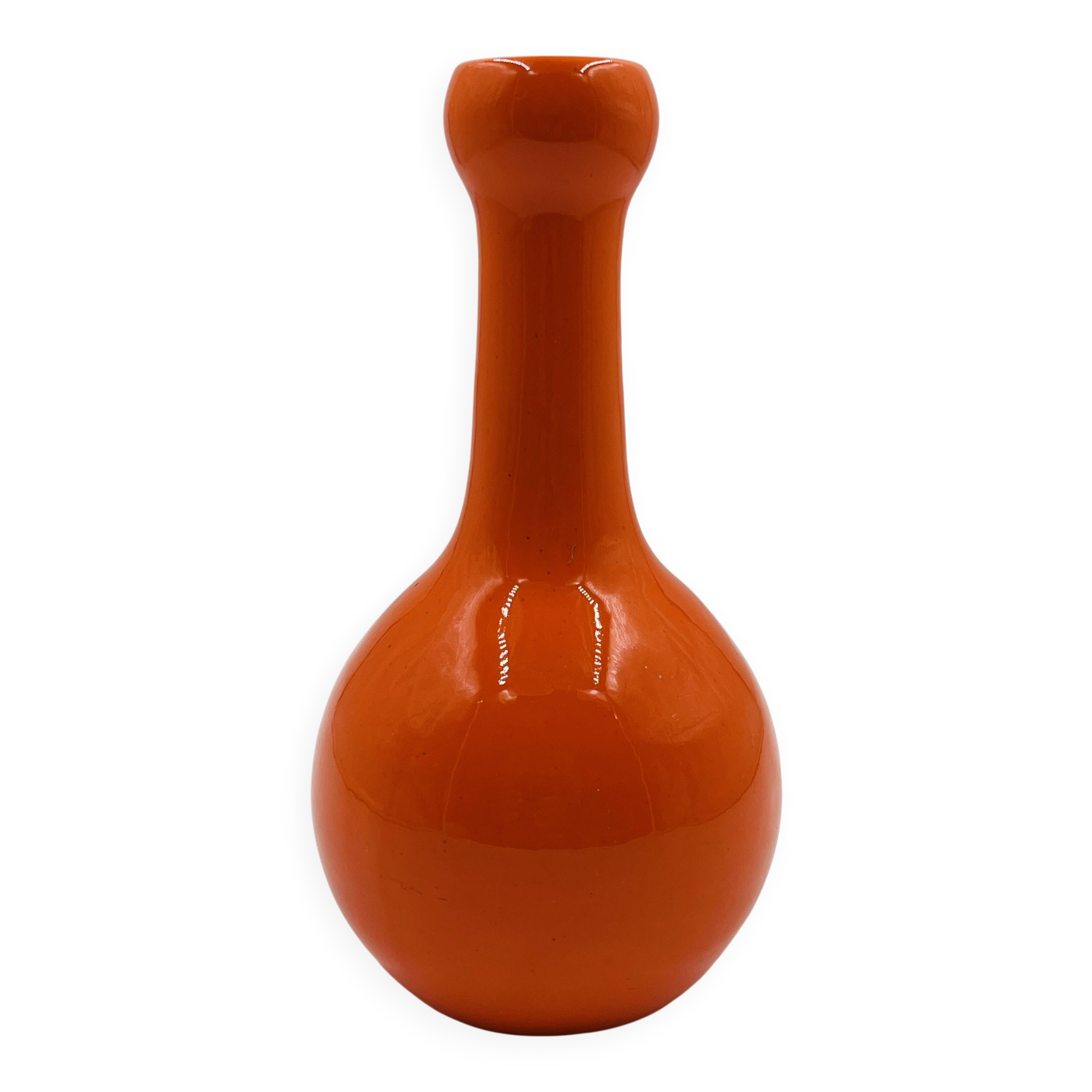 Vase céramique orange Italy