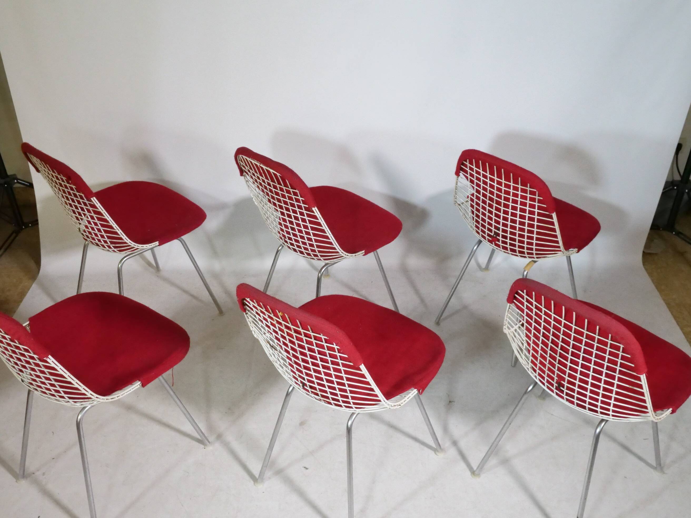 “Bikini” Chairs by Charles & Ray Eames for Herman Miller, Set of 6, 1960s