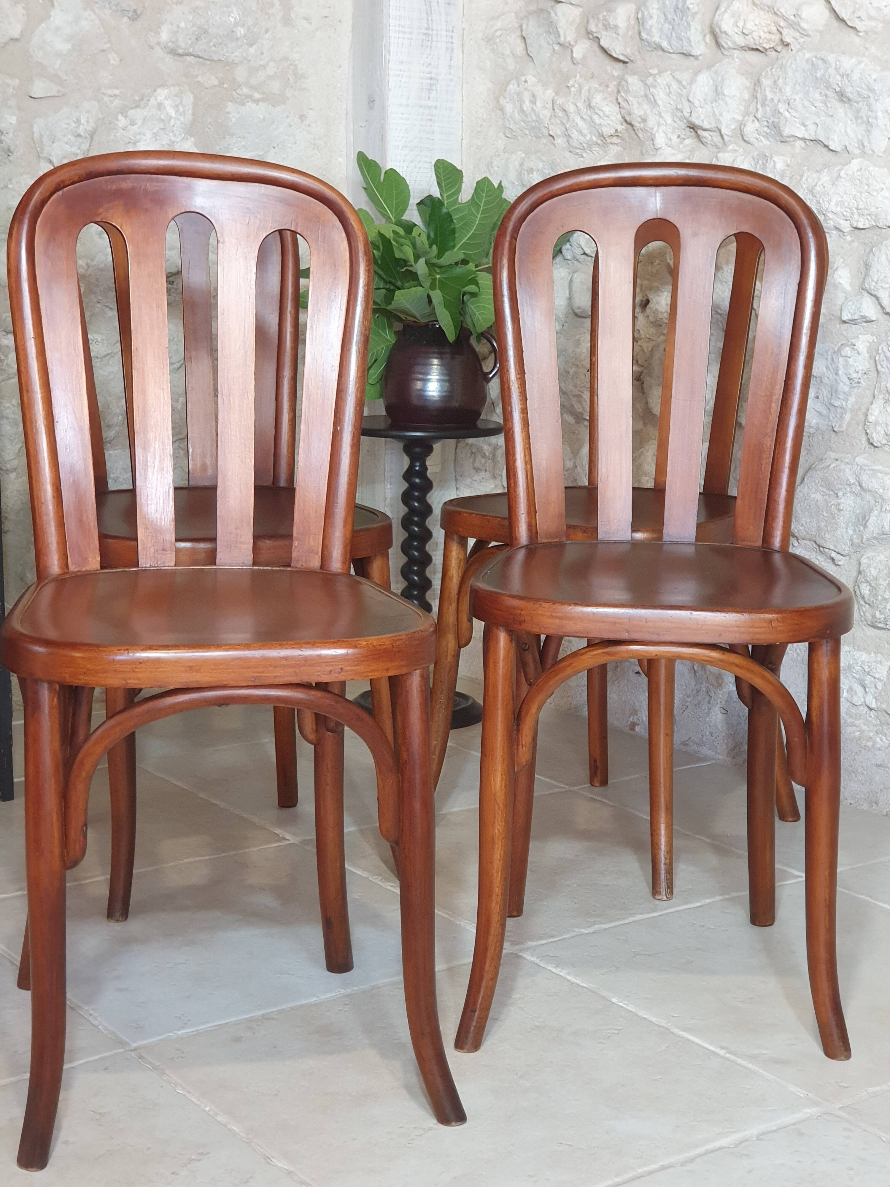 Lot de 4 chaises Bistrot Fischel