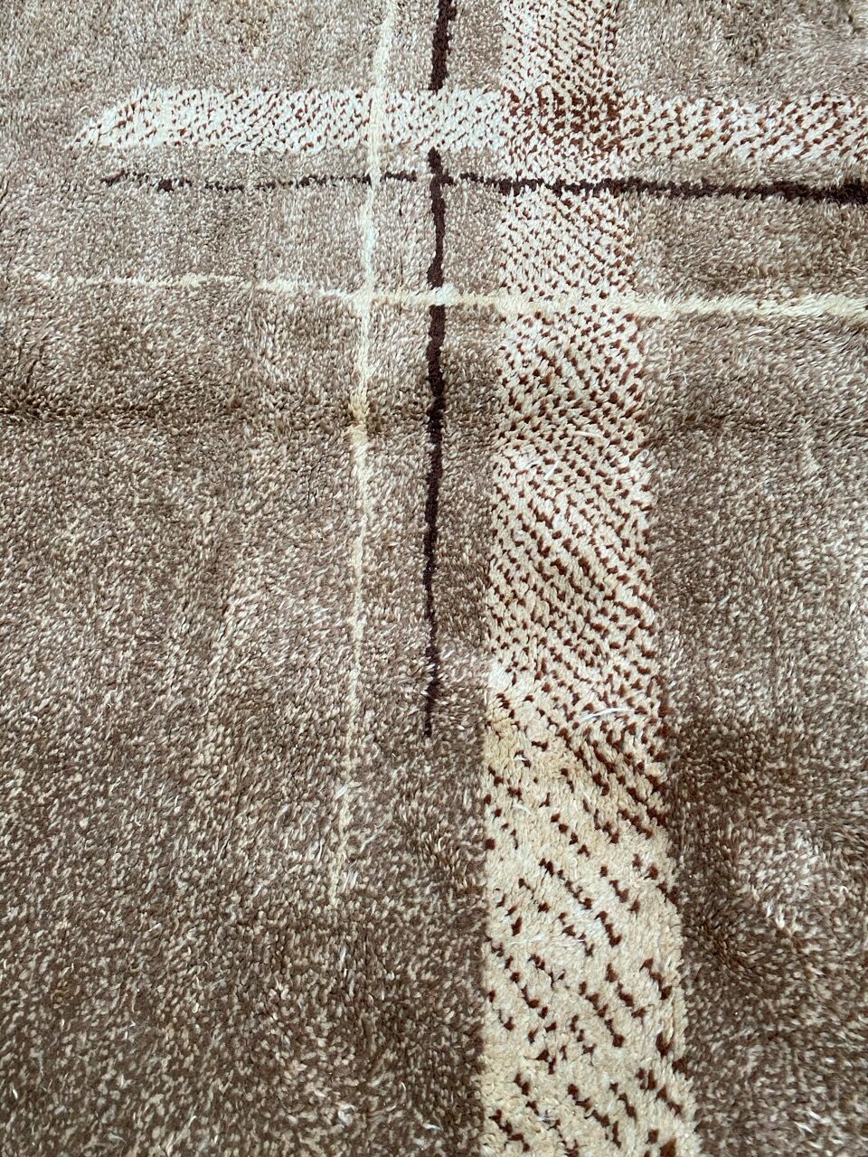 Art deco antique handmade carpet 140x200 cm