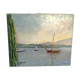 Painting rade Geneve Lelia Elpidine oil on canvas 1952