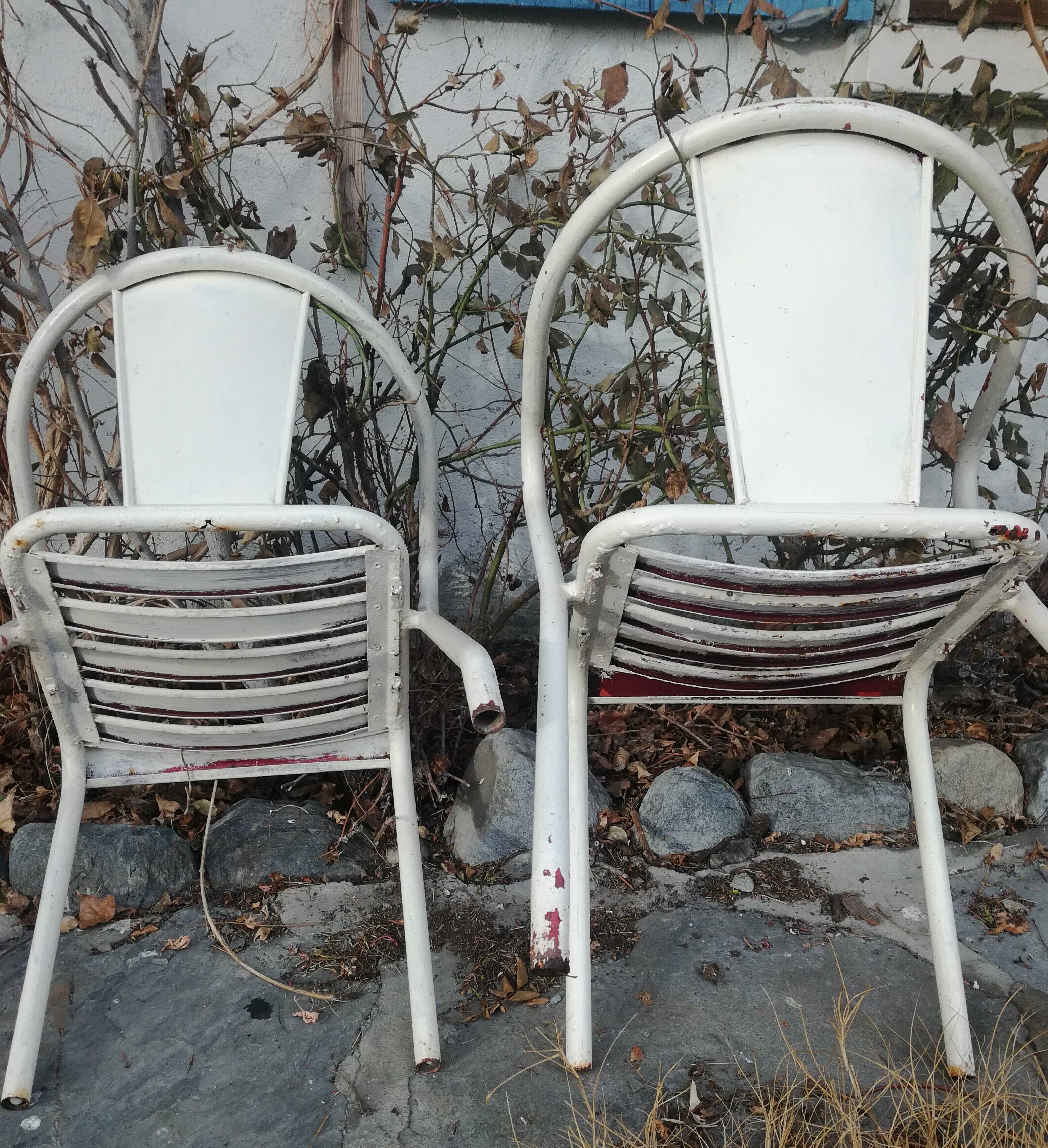 Pair of FT5 Tolix chairs