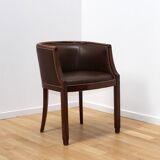 Pair of vintage barrel chairs