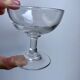 Set of 4 glasses / liquor cups in molded glass 20s