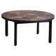 Modern Danish coffee table in steel and ceramic tiles by Sallingboe from the 1970s.