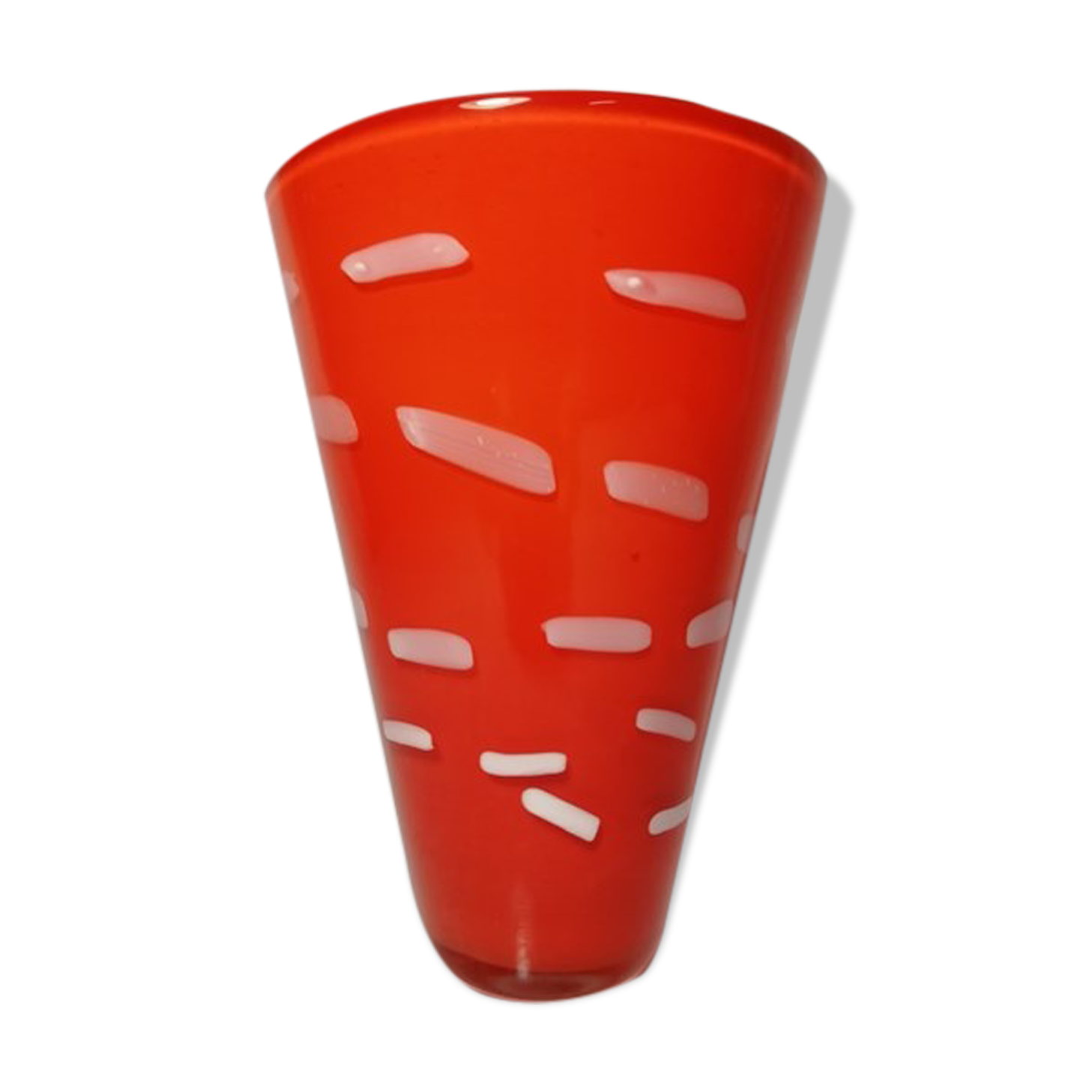 Vintage opaline glass vase italia1970