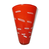 Vase en verre d’opaline vintage italie1970