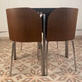 Table dining set & 4 vintage chairs by Sandra Kragnert for Ikea, Fusion series