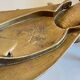 Vintage fly ashtray in patinated metal