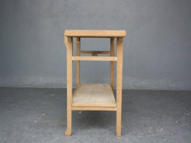 Console 4 feet in style 1940-coloured cerused oak