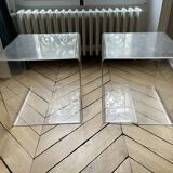 Pair of sofa end or bedside tables