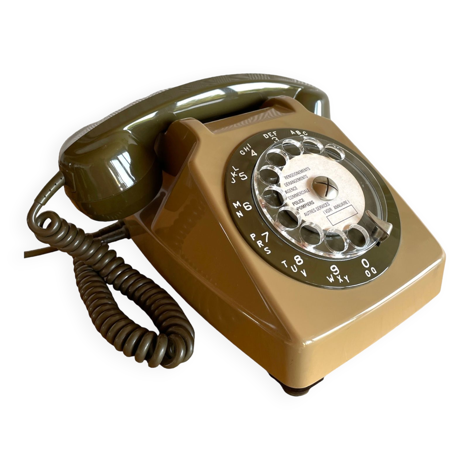 Socotel S63 vintage PTT dial phone, 1979