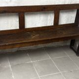 Banc en chêne du 19 e siècle
