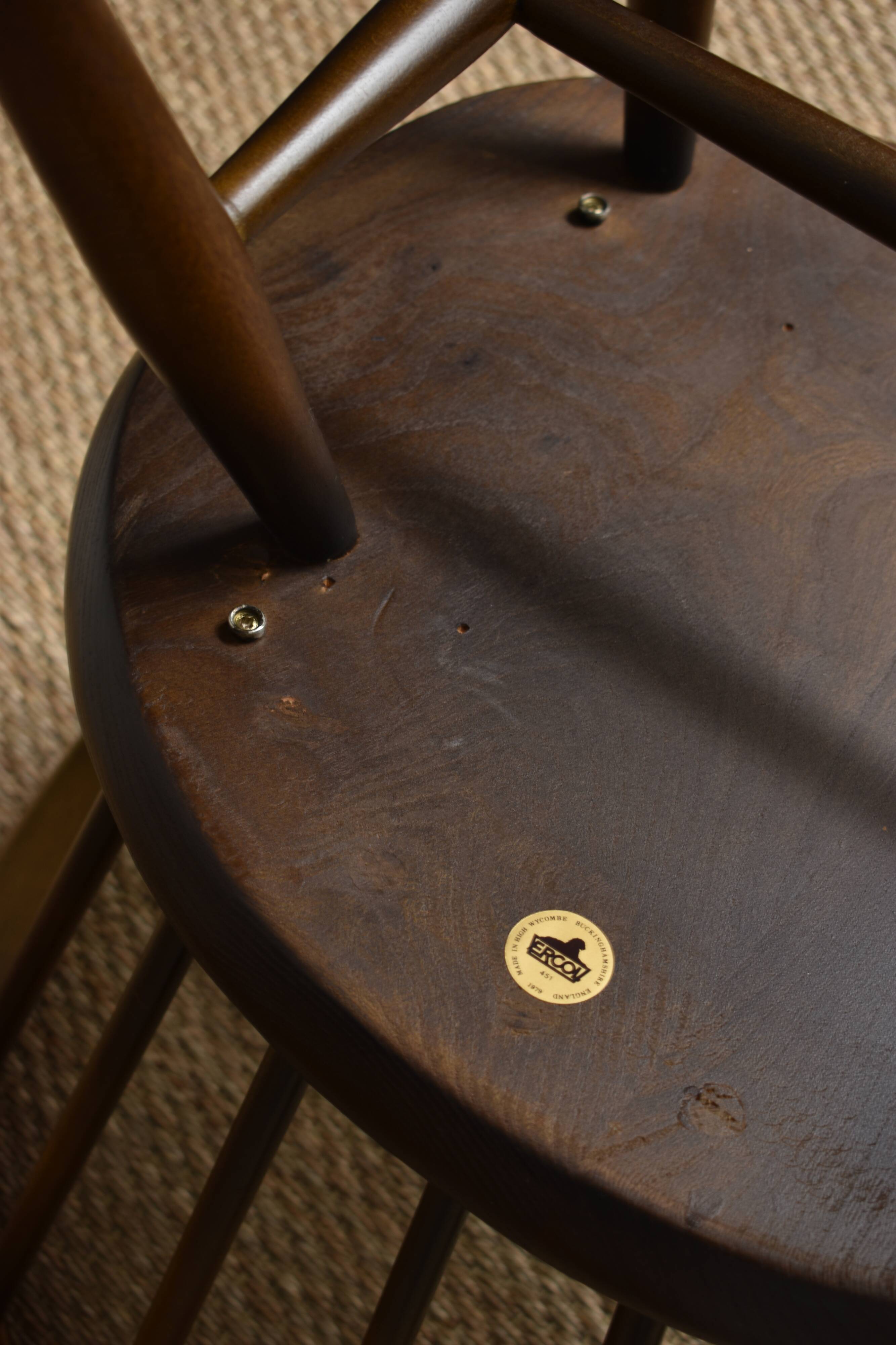 Vintage Ercol Buckingham armchairs