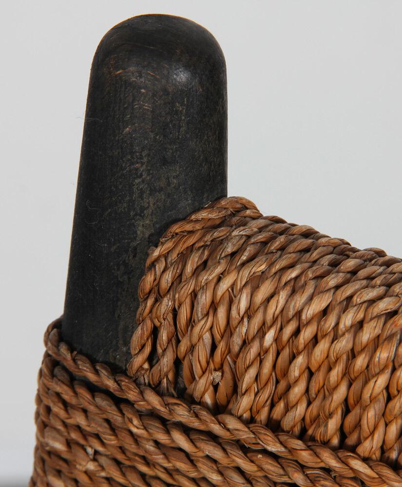 Suite 4 chaises vintage en bois, fabrication tchèque, 1950