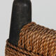 Suite 4 chaises vintage en bois, fabrication tchèque, 1950