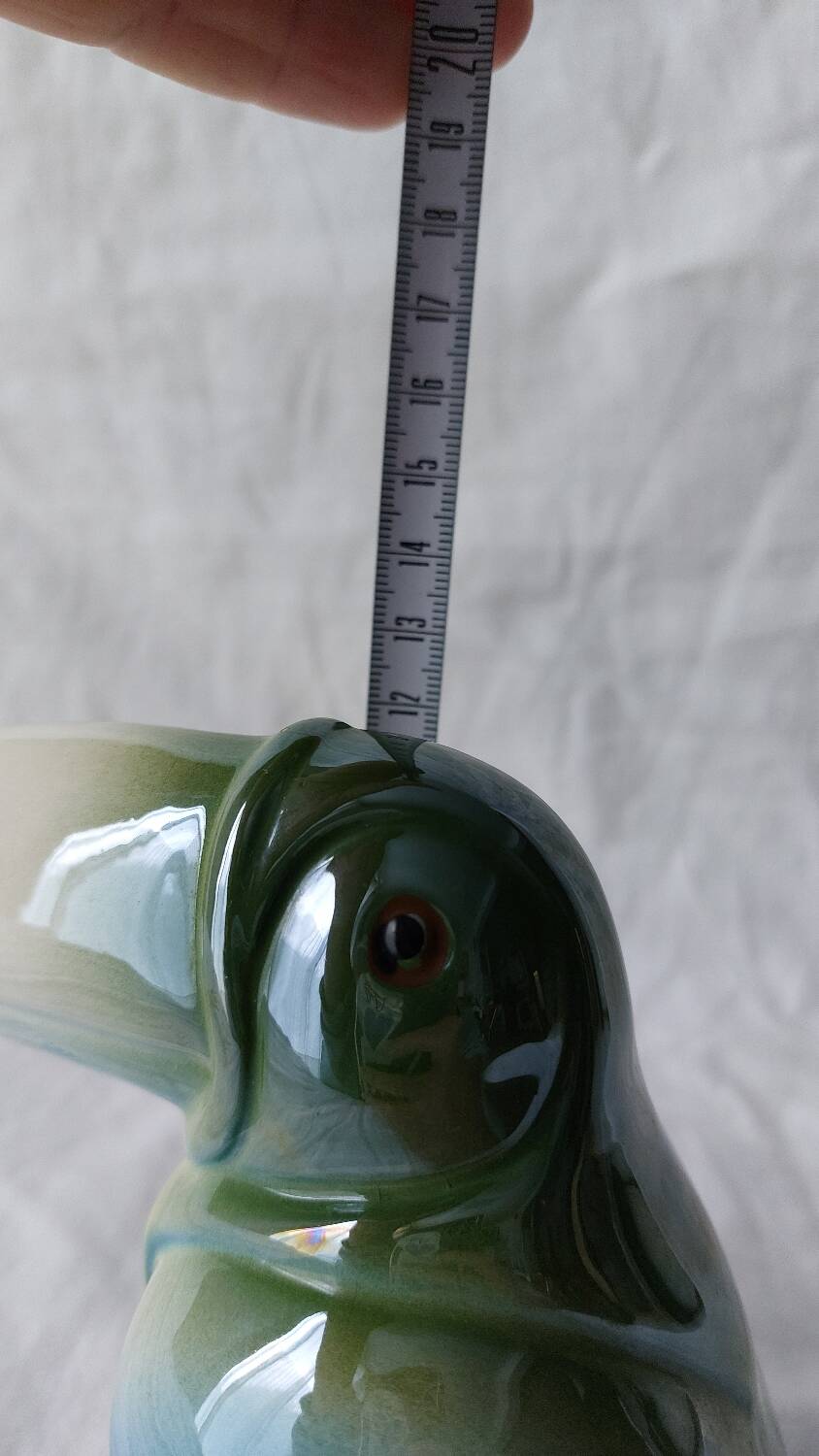 Ceramic Toucan Pastel Iridescent Enamel Decoration