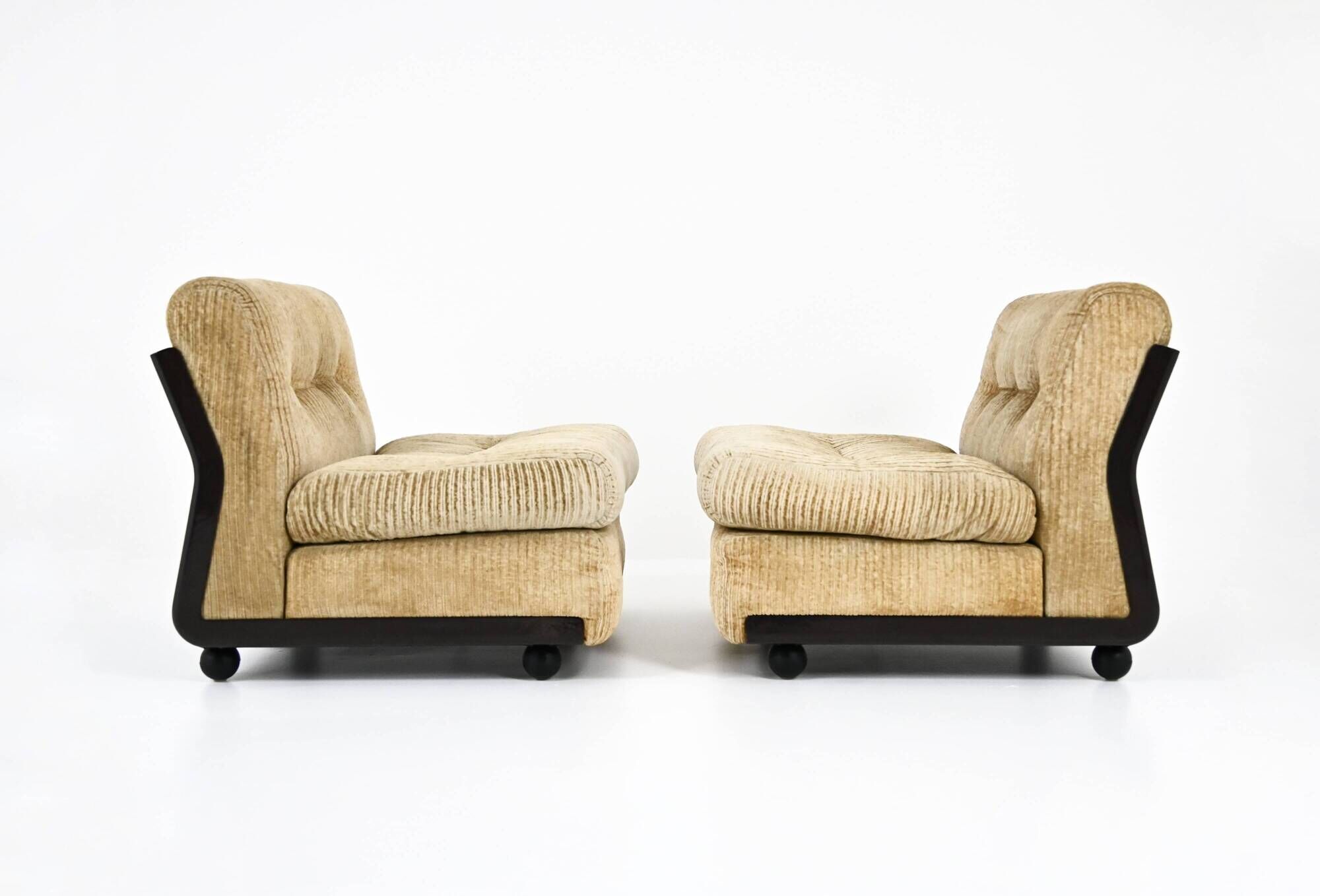 Paire de Fauteuils « Amanta » par Mario Bellini pour B&B Italia, 1970s