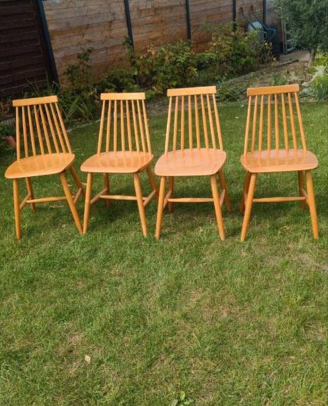 Chaises scandinaves bois