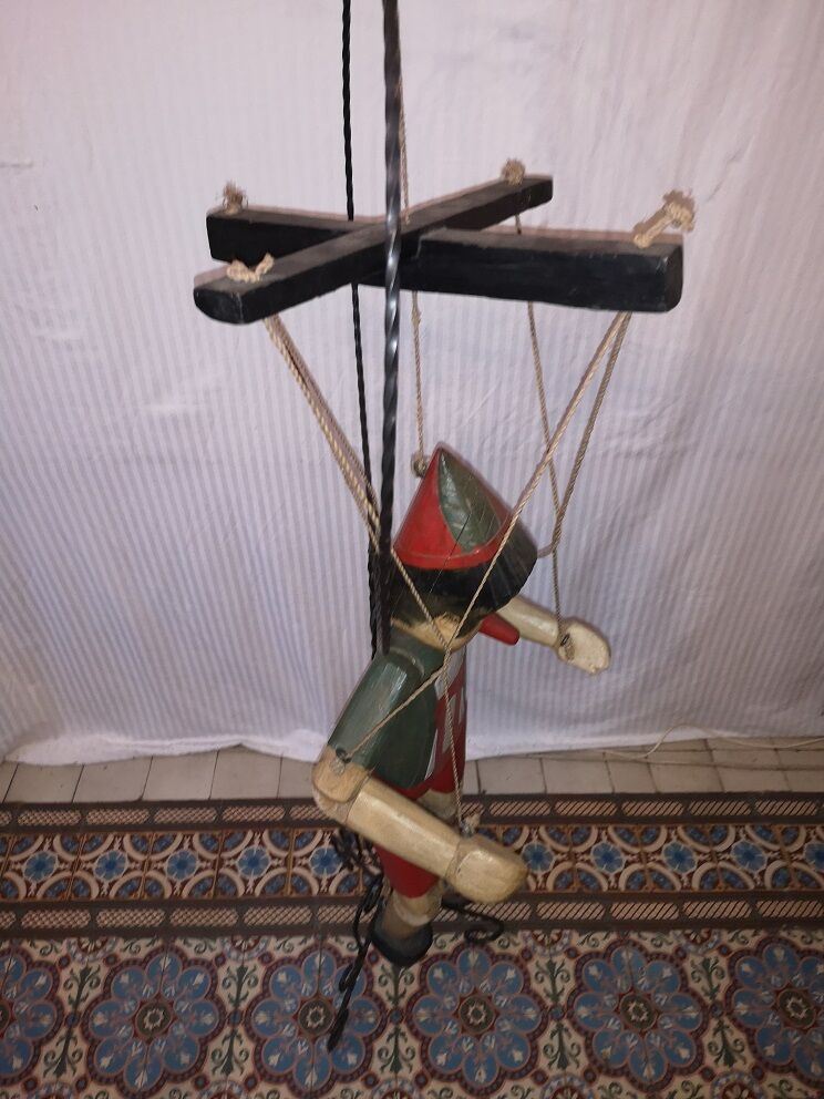 Puppet Pinocchio soft wood 1970
