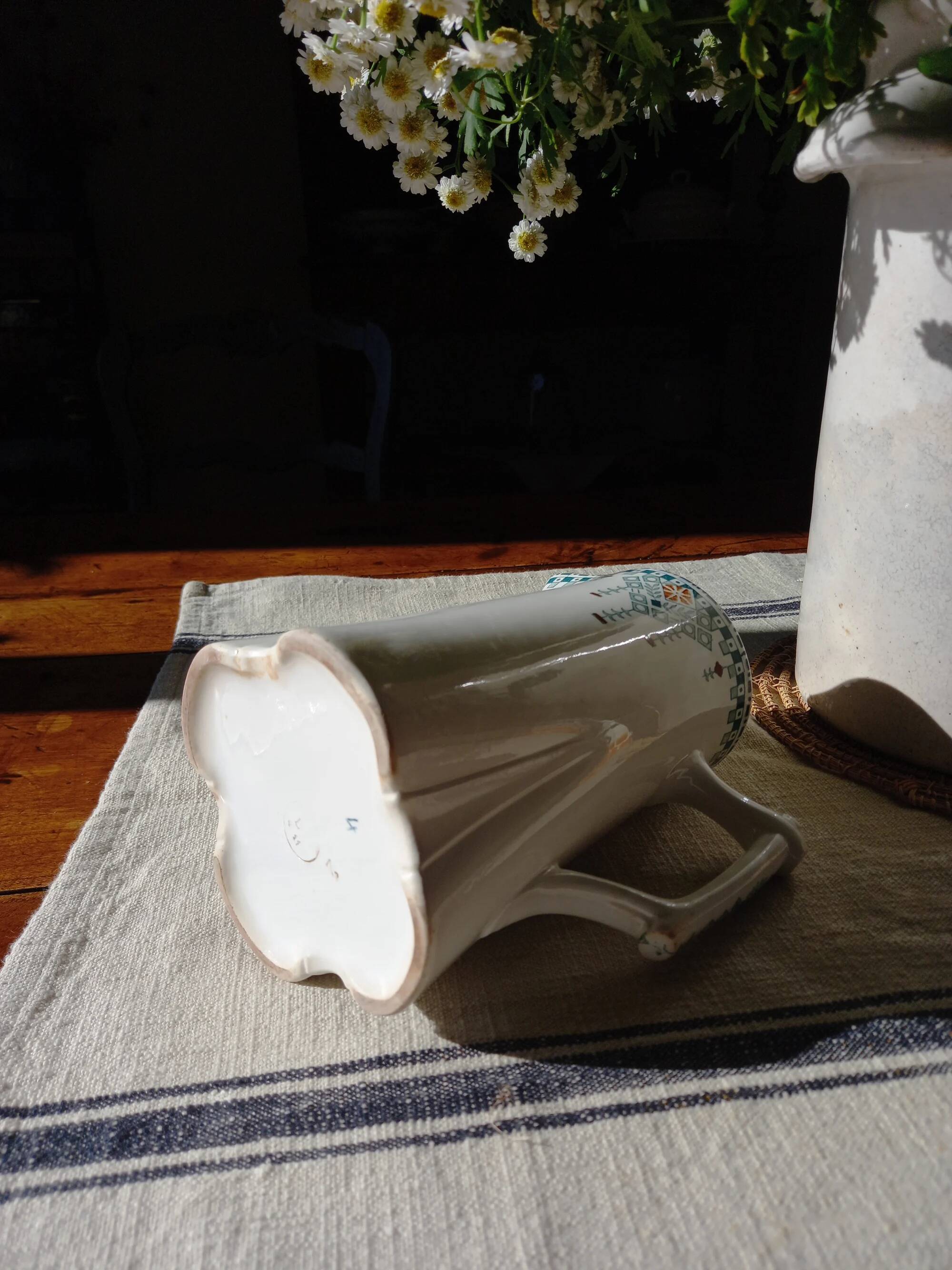 Art Deco pitcher in Longwy ironstone, 1911