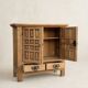 Solid oak buffet – Spanish brutalist style, 1960s