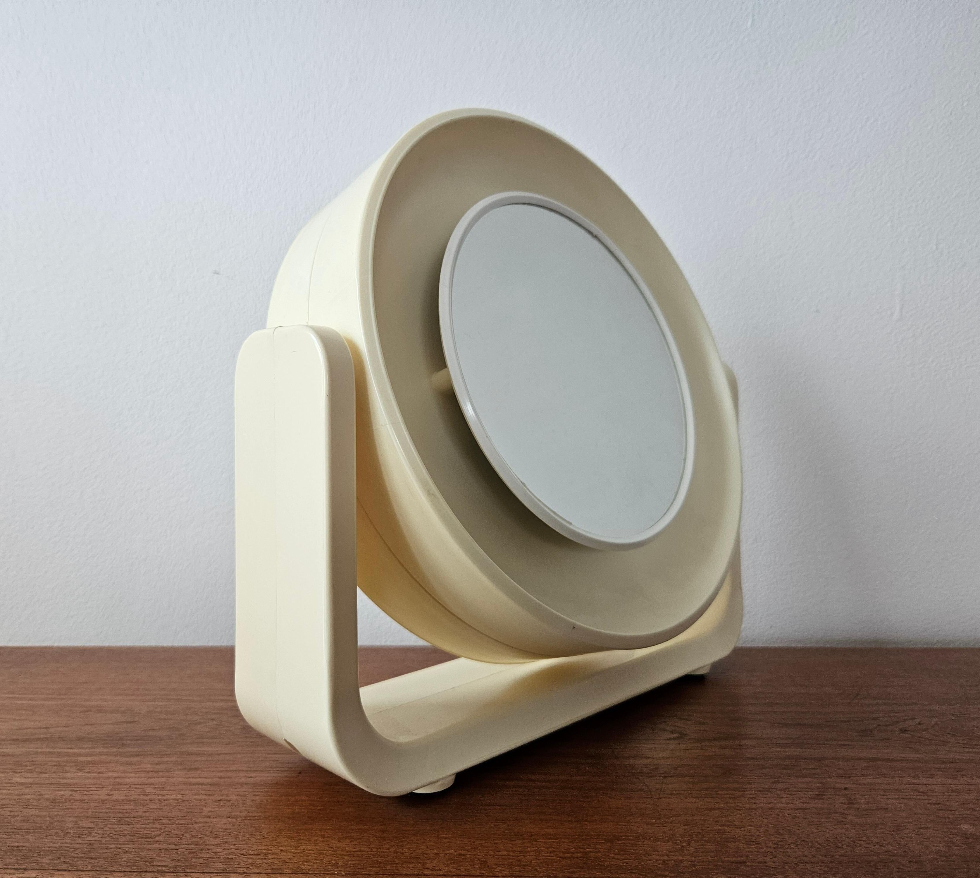 Rare backlit wall or table mirror Midcentury, ALLSTAR, Germany, 1970s