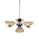 Lustre en verre, design danois, années 1970, production : Danemark