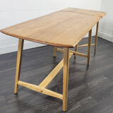 Ercol CC 41 Plank Dining Table & Extension Table, 1950s, 1960s