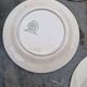 Lot of 8 flat plates in antique English earthenware, fine ware, with patterns.