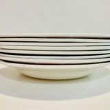 8 hollow plates ceranord st amand boulingrin pink and blue -vintage-kitchen-retro