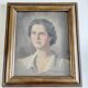 Portrait de Dame au pastel, signé Xavier Allard