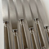Set of 6 Vintage Modernist Sea Shell Design Dinner Knives