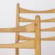 Ensemble de 4 chaises de salle à manger vintage années 1970 Allemagne, chaises en bois de hêtre, restaurées