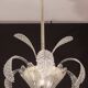 Art Decò, Barovier & Toso Chandelier, Murano Glass, 1950s