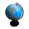 Globe terrestre lumineux 'Technodidatica' vintage 80s