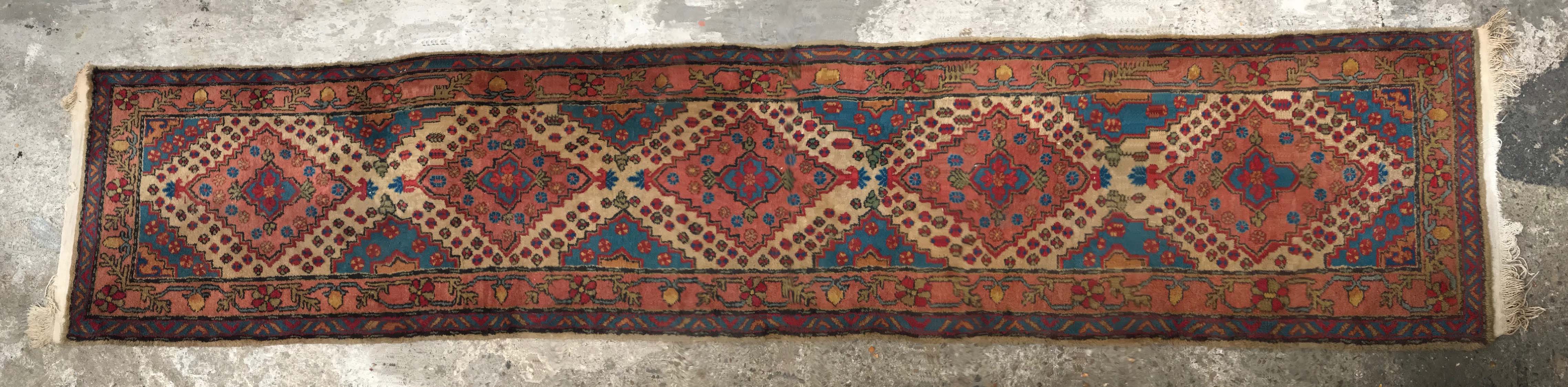 Chic bohemian gallery rug 290 x 68 cm