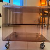 Smoked plexiglas rolling bar 70