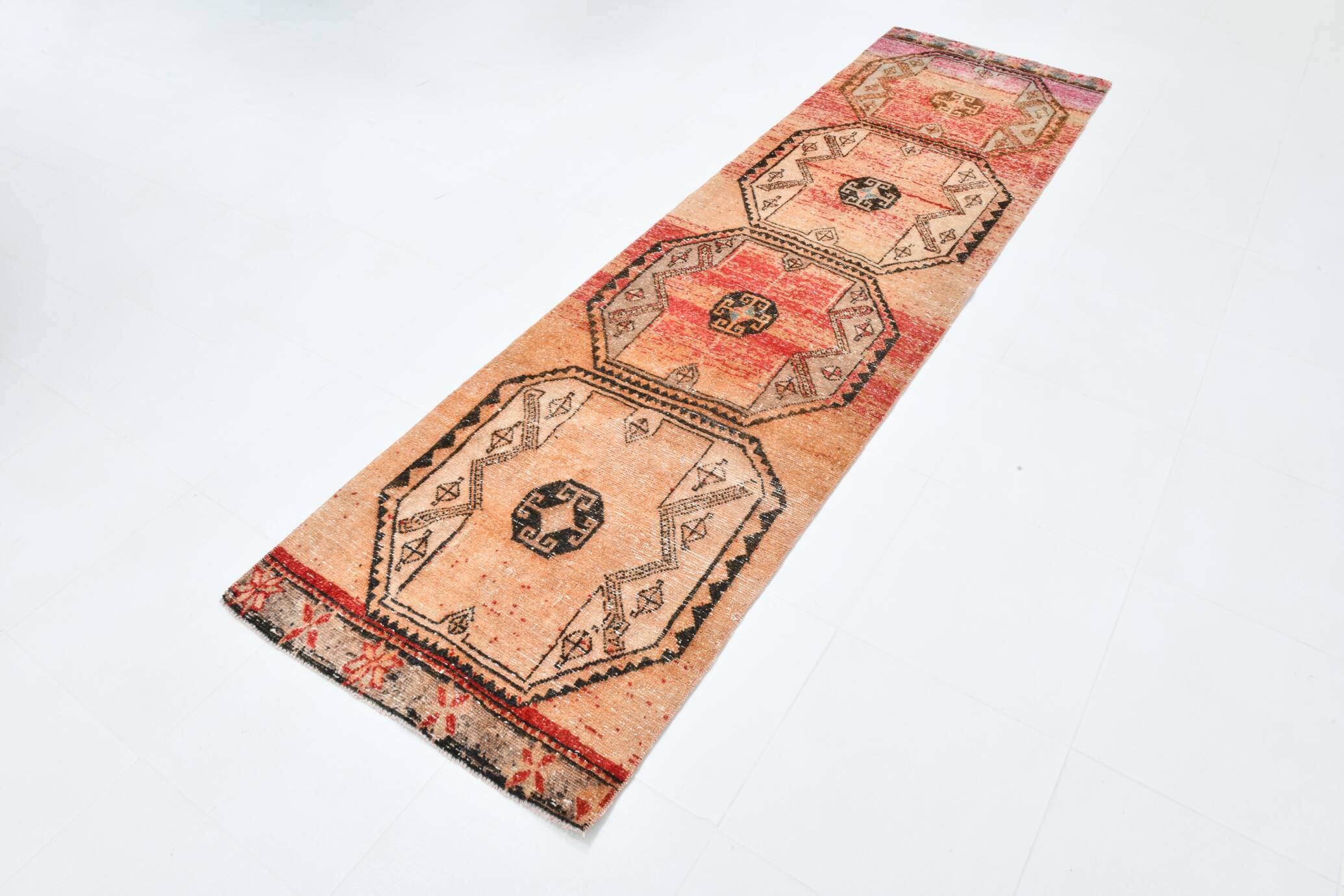 3x9 Turkish Runner Rug, 81x293Cm