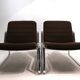 Set of two Drabert chrome lounge chairs by Gerd Lange, 1970