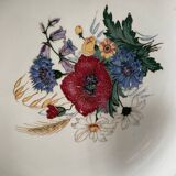 Series of 9 Sarreguemines France soup plates, Agreste collection