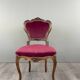 Ensemble chaise et repose-pieds de style louis xv, xixe siècle
