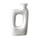 White ceramic heart vase