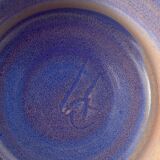 Organic teapot in blue ceramic