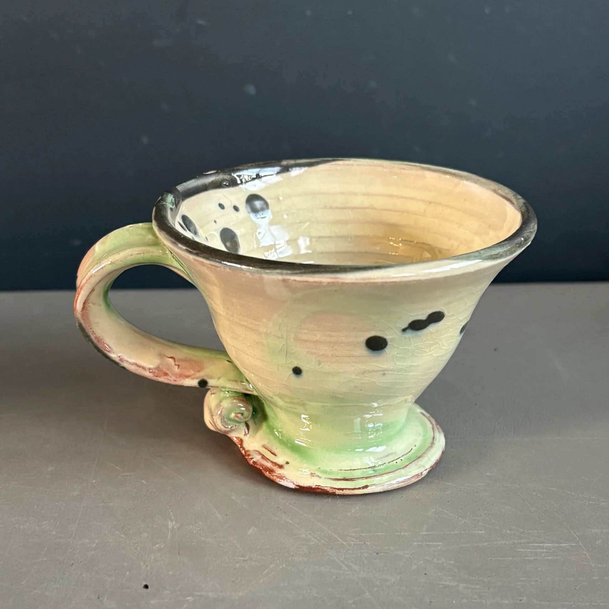 4 tasses en céramique artisanale - Ref 1361