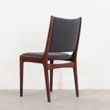 Ensemble de six chaises en palissandre, design danois, années 1960, designer : Johannes Andersen
