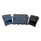 Chest of drawers and bedside tables set