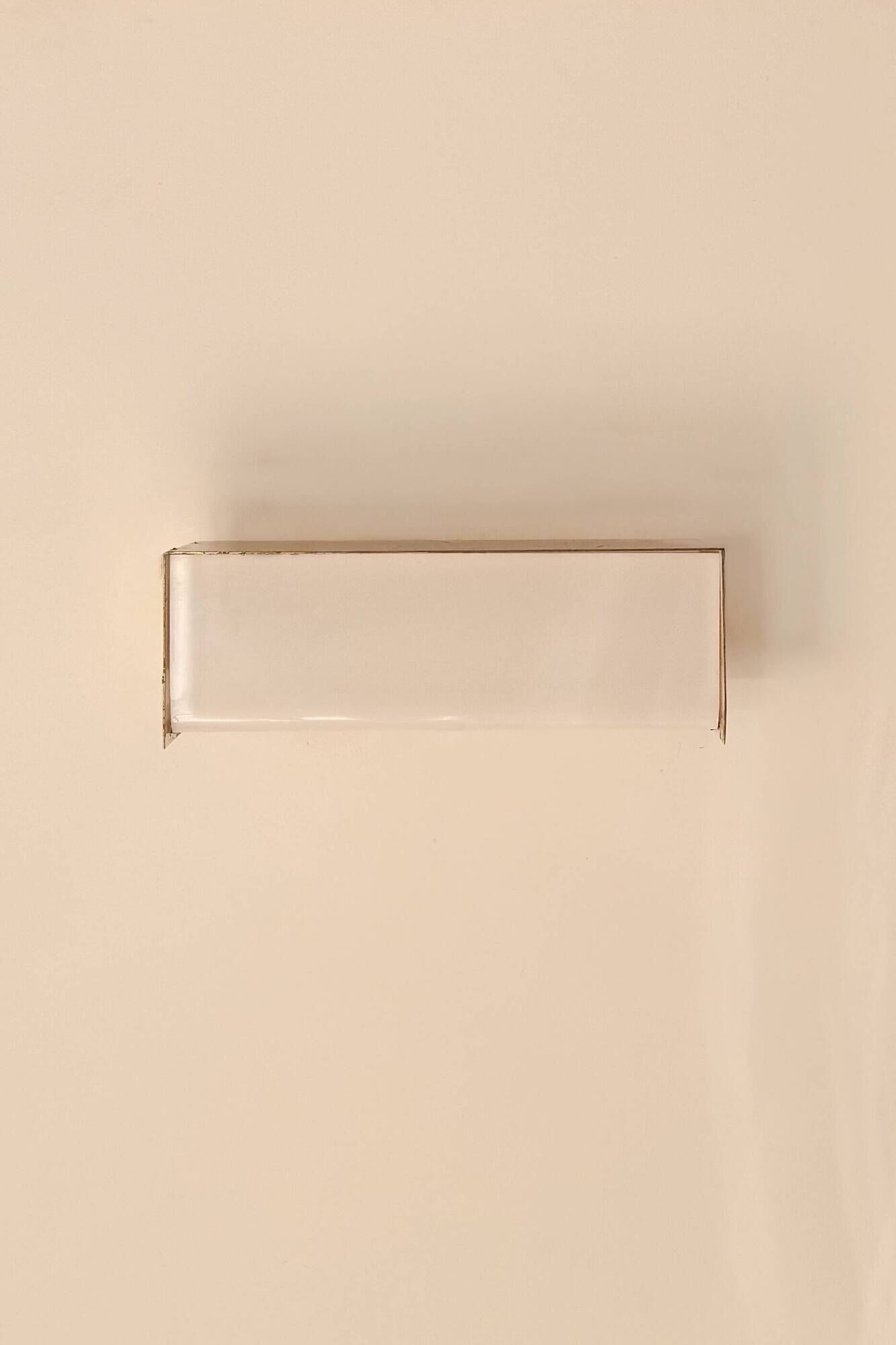 Vintage brass and Perspex wall light, France 1960.