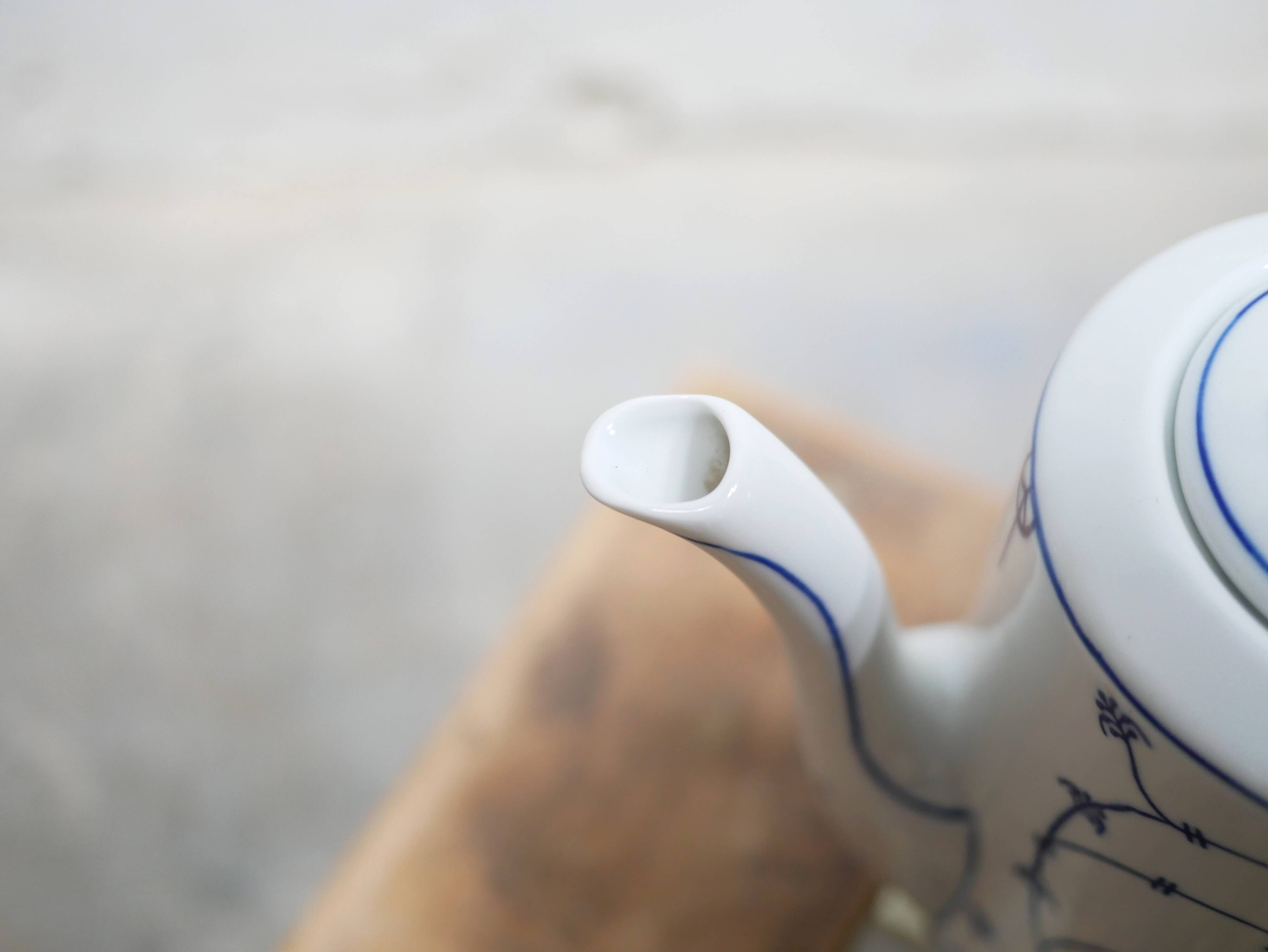 Vintage porcelain coffee pot produced by Jäger Eisenberg, Germany